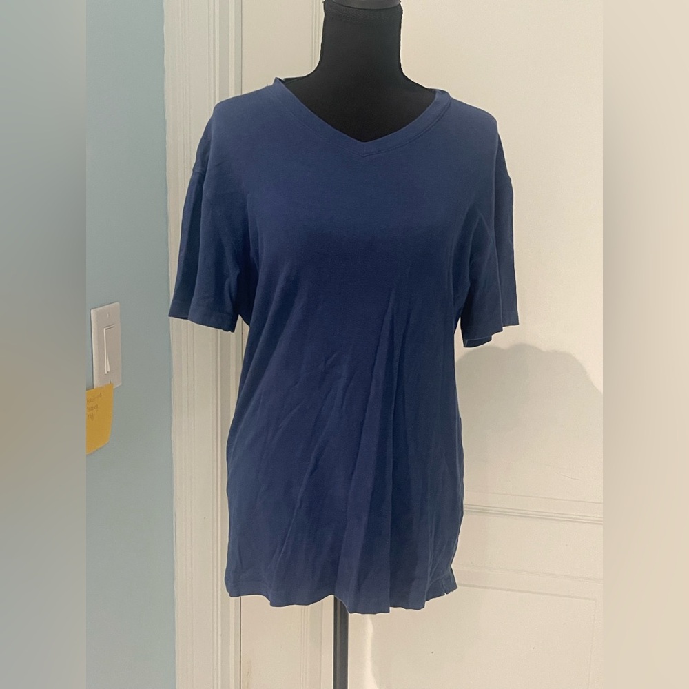 Classic Navy V-Neck Tee